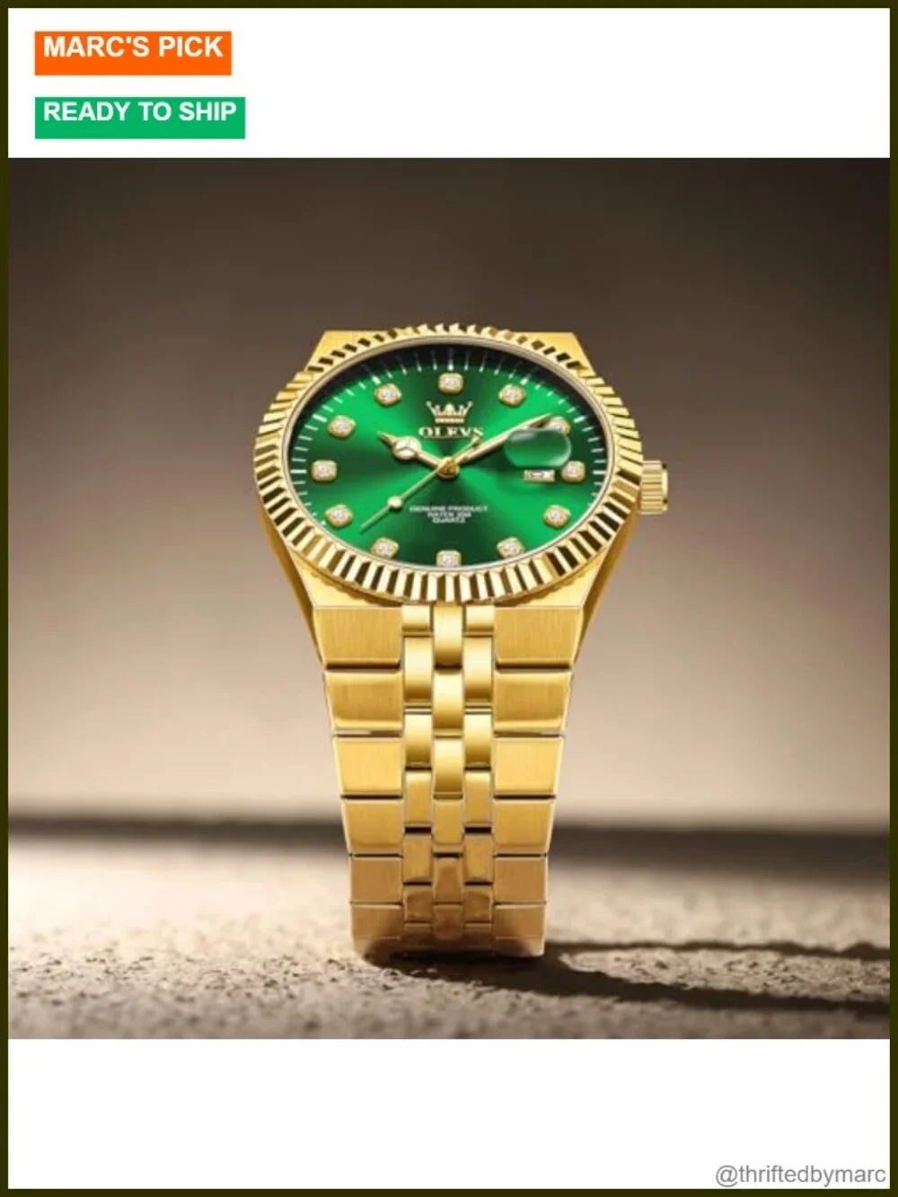 Men's Stainless Steel Watch, Analog Quartz, Luminous Waterproof Dress Watch